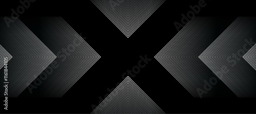 Arrow pattern abstract background design | Seamless pattern with geometric arrow line in colour | Minimal decorative shape modern vector background