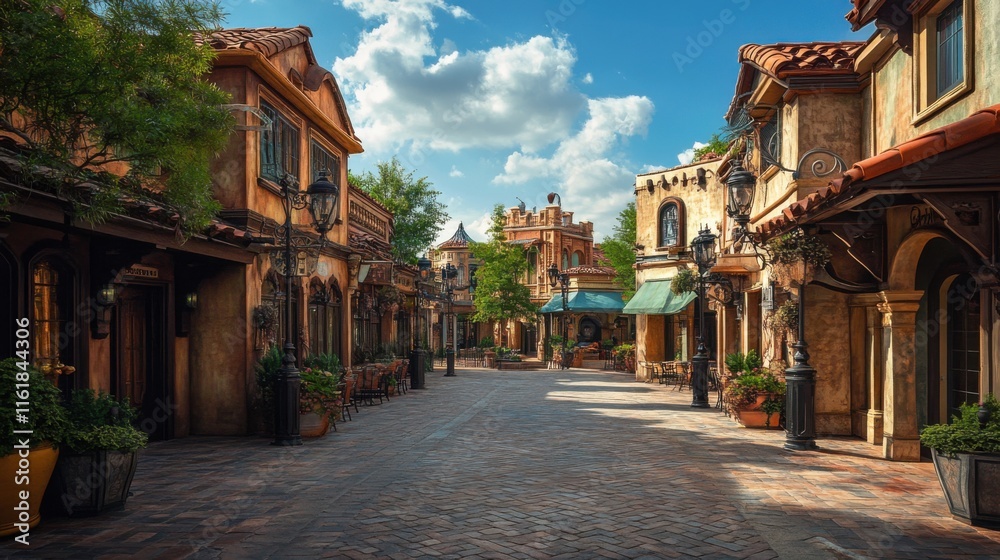 Fototapeta premium Historical cities bring the past to life.