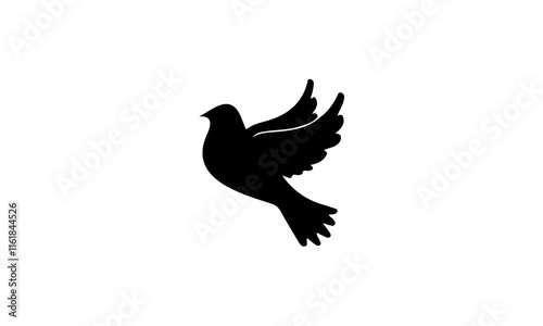 silhouette of dove