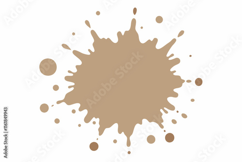 Taupe paint splatter 02