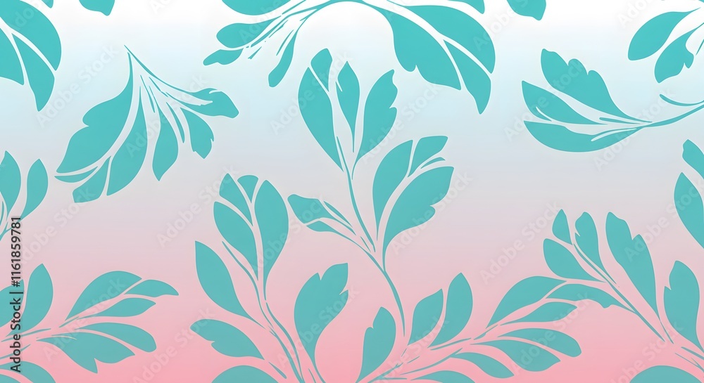 Seamless pattern with leaves. Abstract stylish background with stylized petals Seamless pattern with leaves. Abstract stylish background with stylized petals