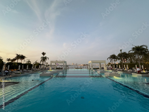 A plush 5 star hotel on Th Palm Jumeirah in Dubai