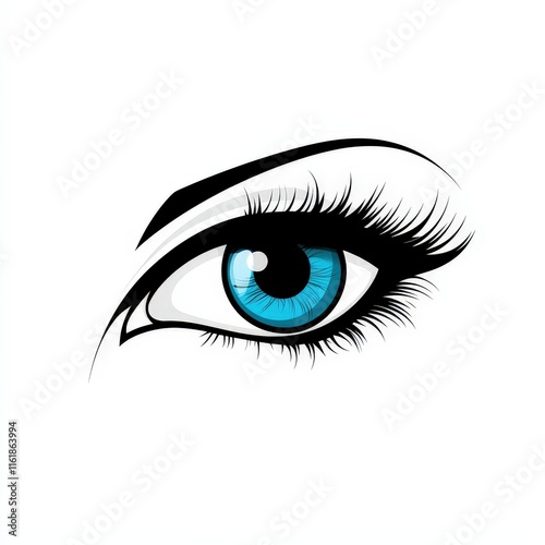 Wallpaper Mural Design of eye icon logo illustration isolated on white background Torontodigital.ca