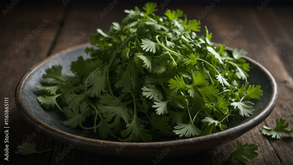 Fresh Green Parsley Herb Isolated on White Background, Perfect for Healthy Cooking Fresh Green Parsley Herb Isolated on White Background, Perfect for Healthy Cooking
