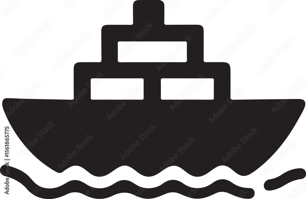 ship icon icon silhouette is a minimal-style vector art illustration on a white background.
ship icon icon silhouette is a minimal-style vector art illustration on a white background.