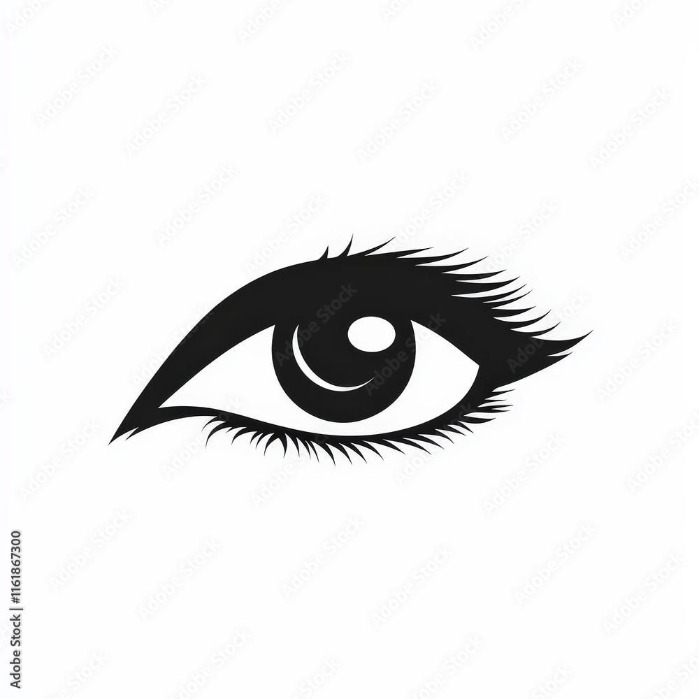 Design of eye icon logo illustration isolated on white background Design of eye icon logo illustration isolated on white background