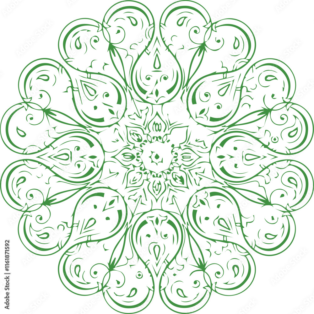 Beautiful flower art and mandala vector design Beautiful flower art and mandala vector design