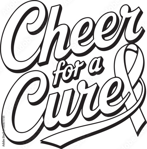 Cheer for a cure T-shirt design
