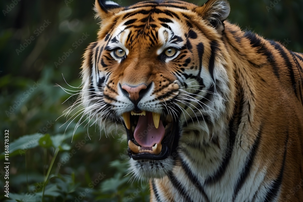A stunning close-up of a tiger in the wild, showcasing the majestic creature s power and intensity. This captivating image illustrates the beauty and wonder of wildlife and conservation. See LessBy I
A stunning close-up of a tiger in the wild, showcasing the majestic creature s power and intensity. This captivating image illustrates the beauty and wonder of wildlife and conservation. See LessBy I