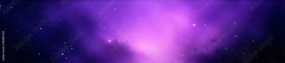 Fototapeta premium Purple Galaxy Background: Cosmic Nebula, Space, Stars