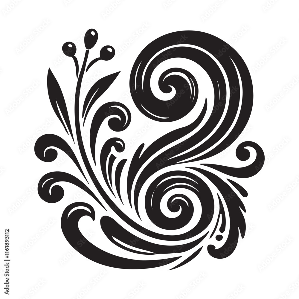Curling Silhouette Vector Illustration, Solid White Background. Curling Silhouette Vector Illustration, Solid White Background.