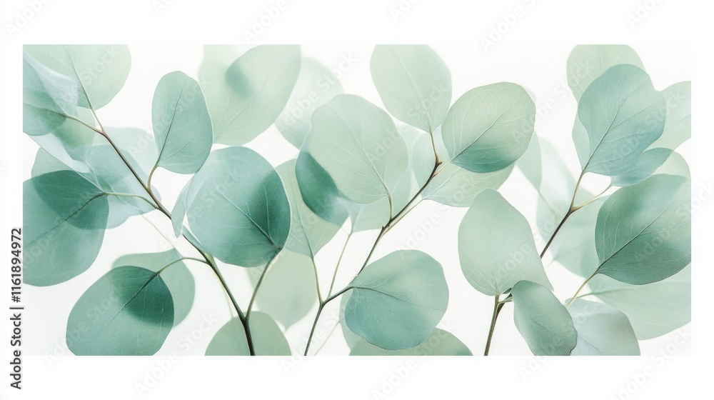 Obraz premium A green leafy plant with a white background