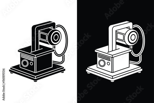 Modern Medical Tech. X-Ray Machine Vector Graphic