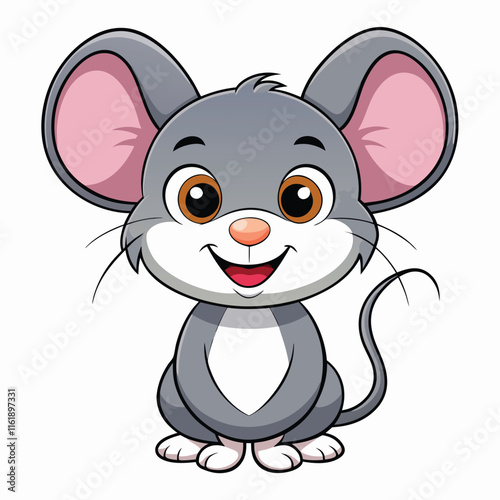 a really cute beautiful charming mouse with background