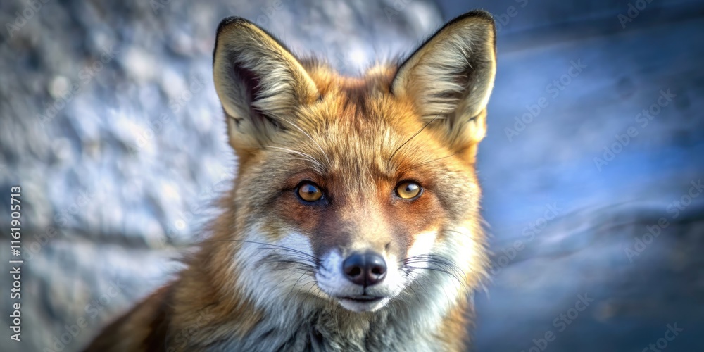 Fototapeta premium A regal red fox, sharply isolated against a pristine white backdrop.