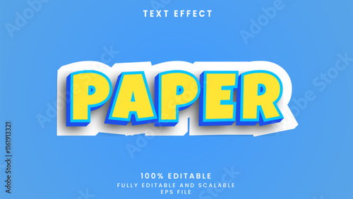 Paper editabel text effect