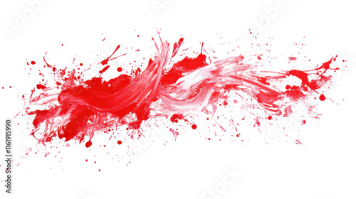 red paint stain transparent background photo