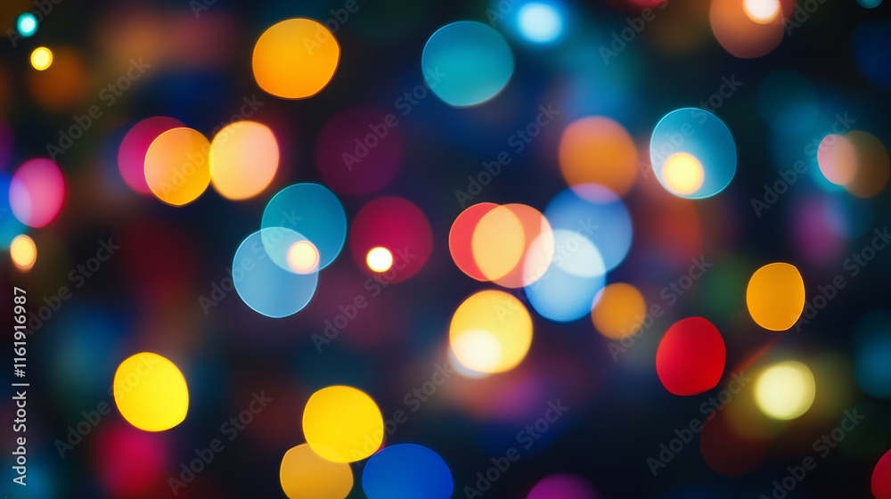 Soft blurred bokeh of multi-colored abstract lights on defocused background Soft blurred bokeh of multi-colored abstract lights on defocused background
