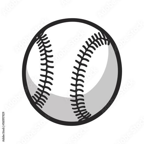 Baseball ball clipart vector