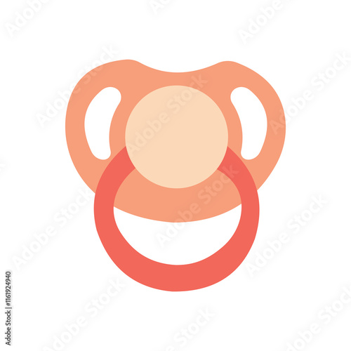 Pacifier icon vector illustration with white background.