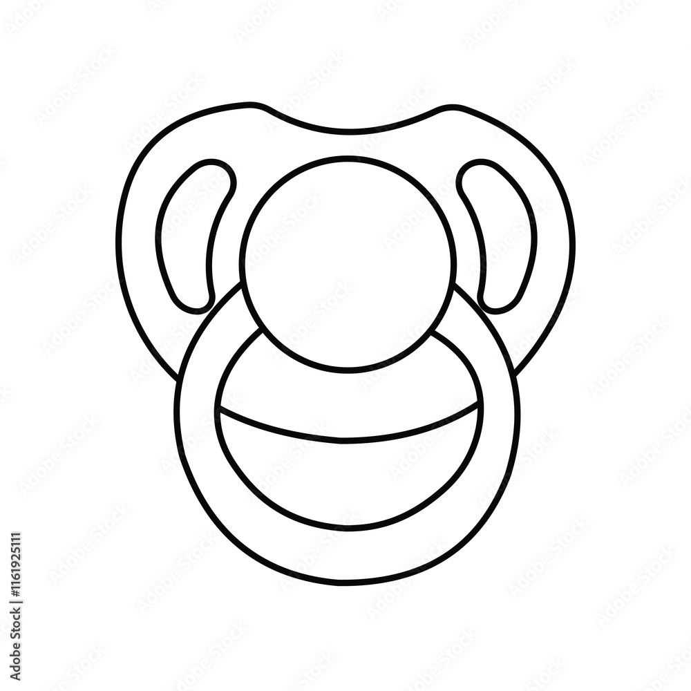 Pacifier icon vector illustration with white background. Pacifier icon vector illustration with white background.