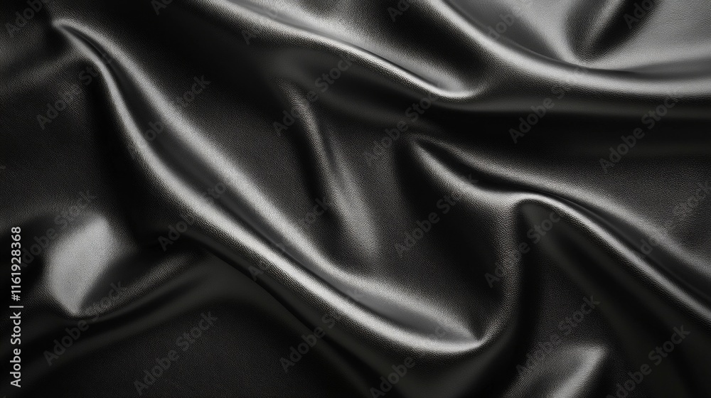 A black fabric with a shiny surface A black fabric with a shiny surface