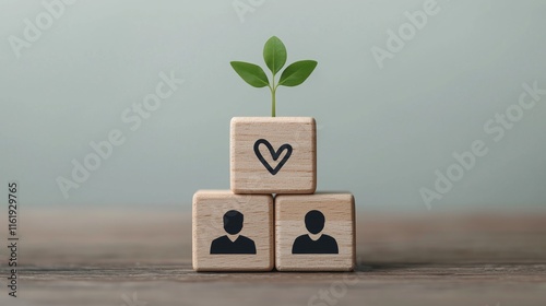 Growing connections nurturing relationships and nature indoor environment inspirational concept