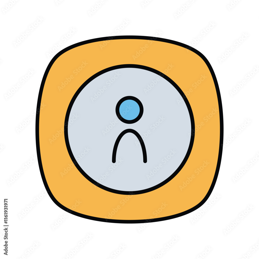 User Persona color line icon with white background vector stock illustration User Persona color line icon with white background vector stock illustration