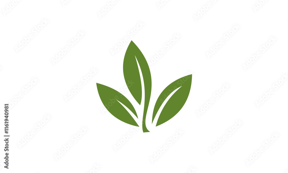 green leaf vector
