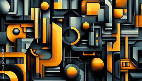 A modern abstract background featuring intricate geometric patterns
