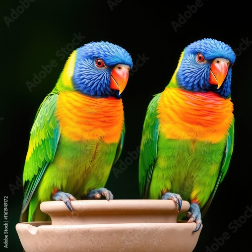 parrot on transparent background, rainbow lorikeet parrot, parrot, pair of parrots