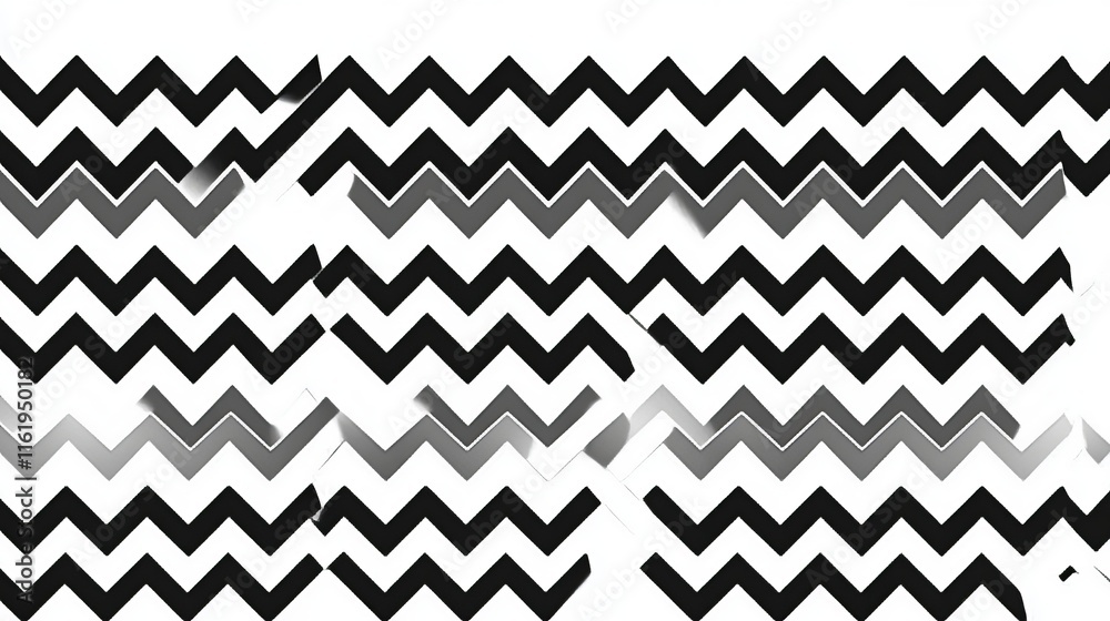 Abstract Black and White Zigzag Pattern Design Abstract Black and White Zigzag Pattern Design