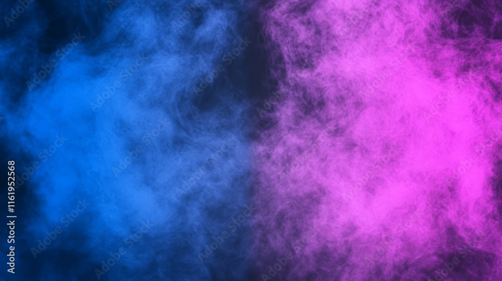 Obraz premium Abstract Blue and Pink Smoke Cloud Background