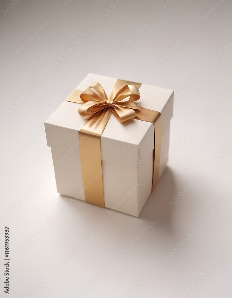 Fototapeta premium Gift box on white background