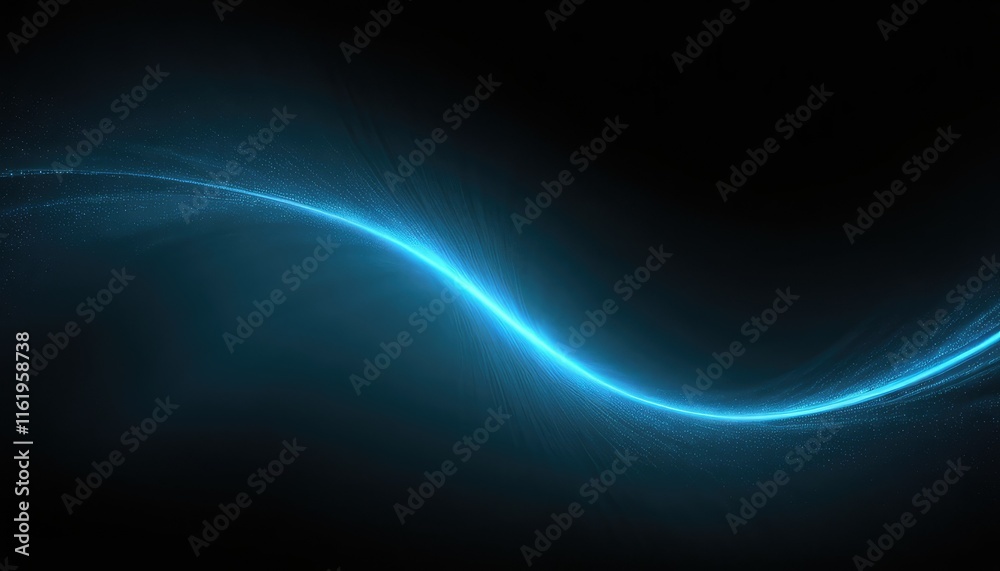 Obraz premium Blue light streak background 1