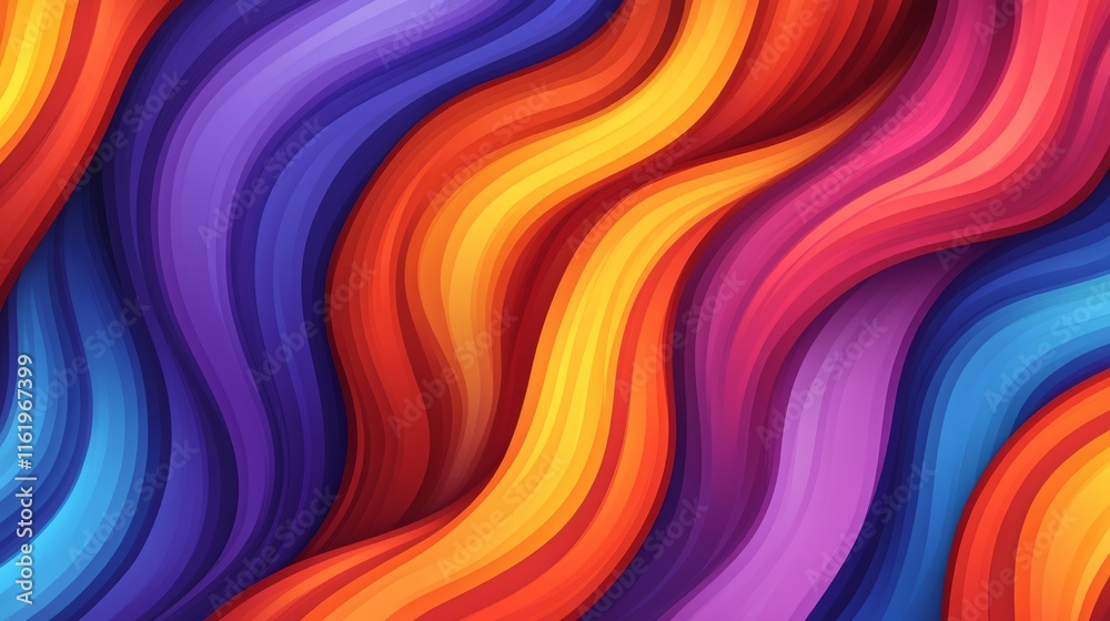 Obraz premium Abstract Colorful Wave Pattern Design Background