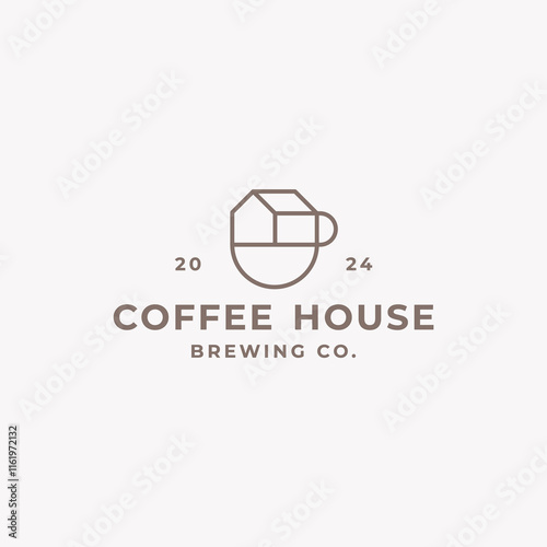 Coffee house logo design template