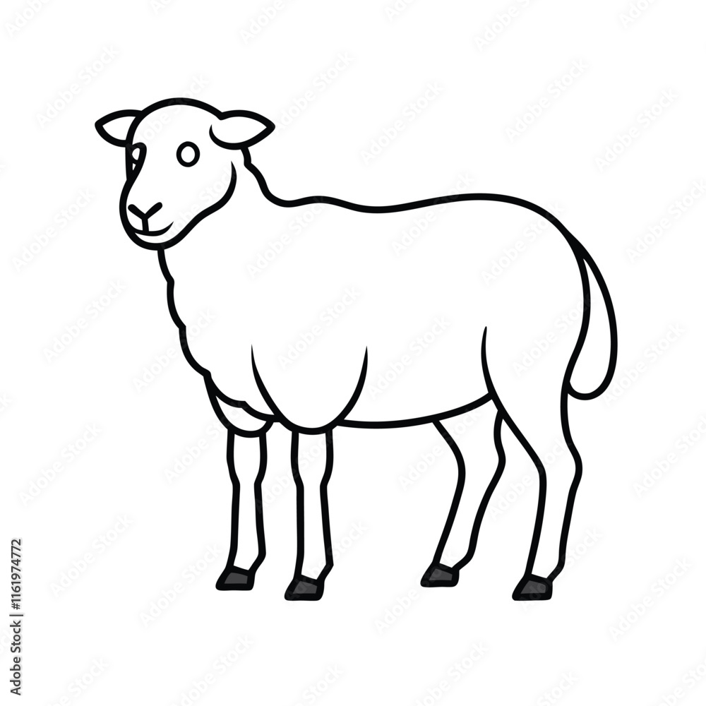 sheep isolated on white sheep isolated on white