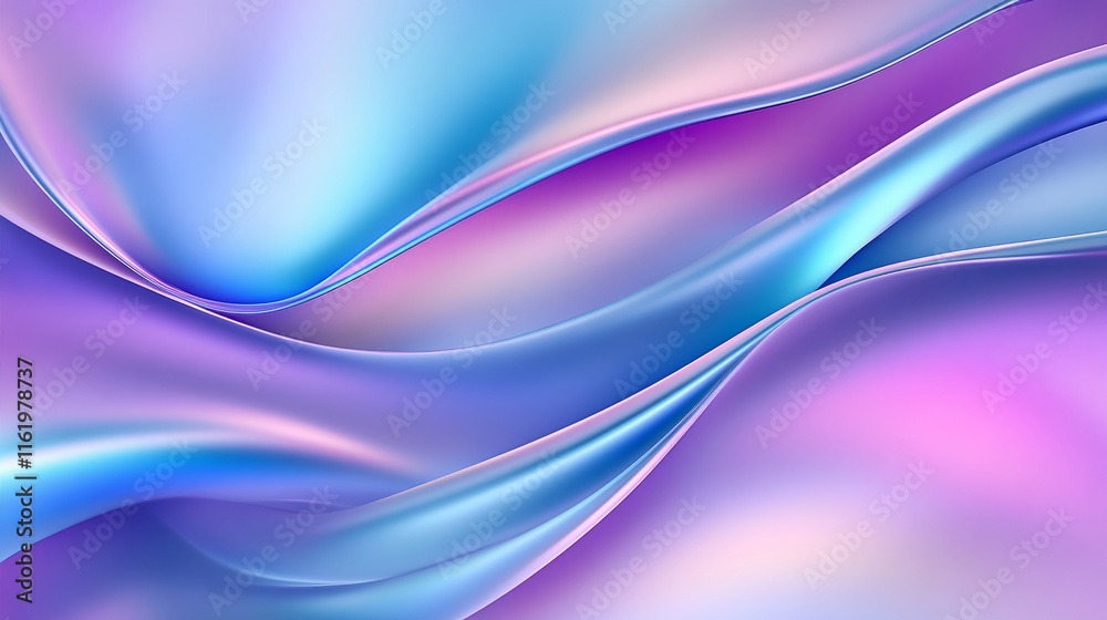 Obraz premium Abstract Fluid Wave Design Pastel Blue Purple Swirls