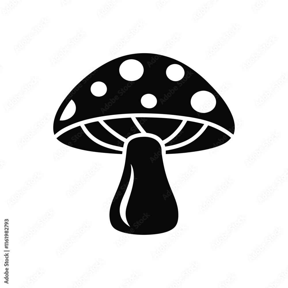 simple mushroom icon silhouette vector design.eps simple mushroom icon silhouette vector design.eps