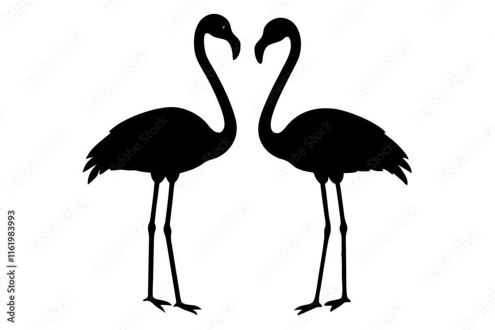 Obraz premium pink flamingo