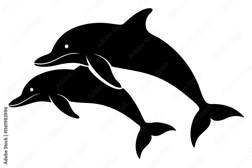 Fototapeta premium dolphin jumping isolated on white