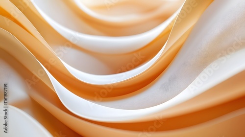 Smooth curved lines winding together in an effortless flow creating a peaceful visual motion