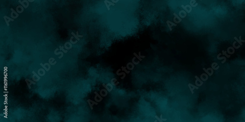 abstract cloud and vapor texture background. Black and Green smoke aquarelle smudge illustration smooth grungy smokey light pastel colors ink glow. Teal color powder explosion .	
