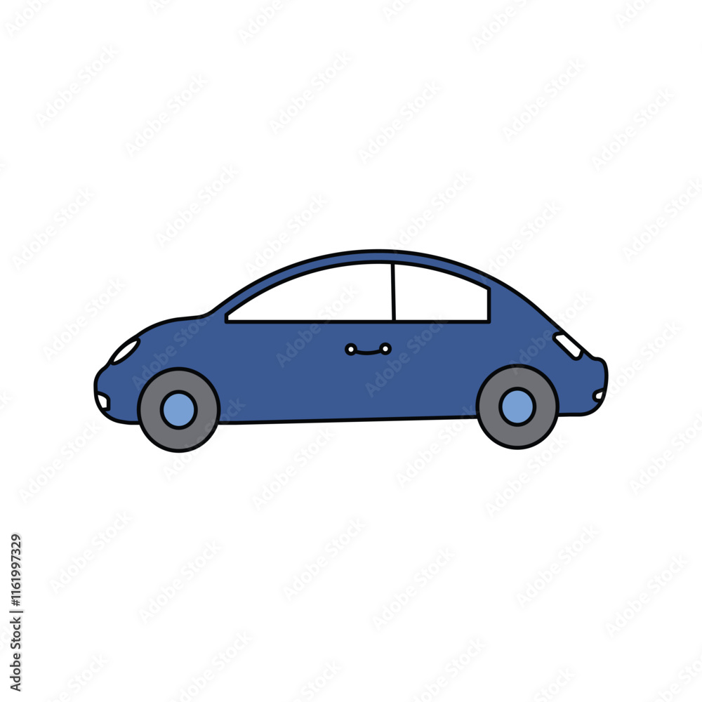 car lineal color line icon with white background vector stock illustration car lineal color line icon with white background vector stock illustration