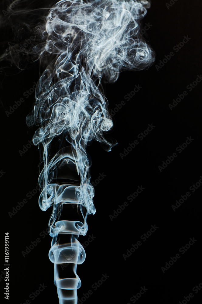 The smoke is thick and dark, creating a mood of mystery and danger The smoke is thick and dark, creating a mood of mystery and danger