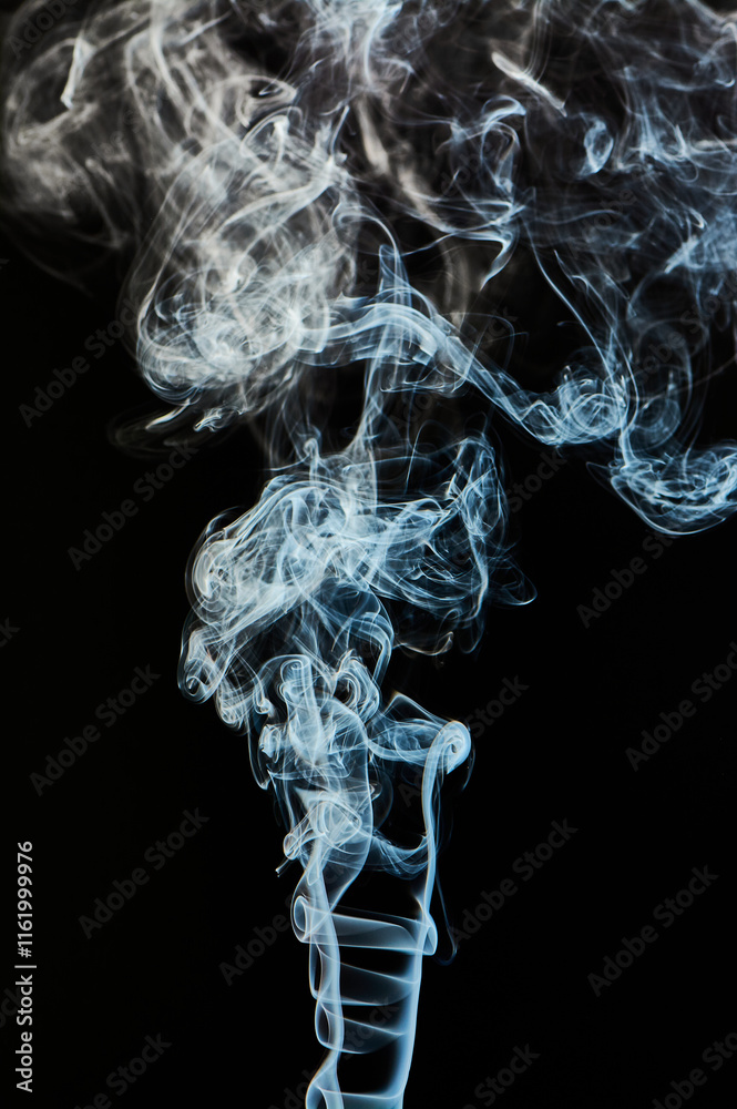 The smoke is thick and dark, creating a mood of mystery and danger The smoke is thick and dark, creating a mood of mystery and danger