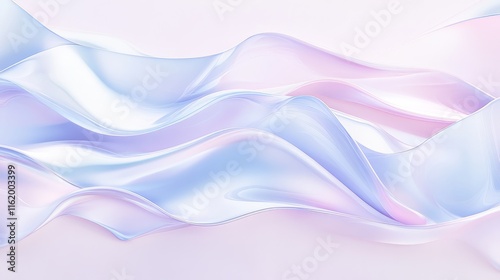 Abstract Pastel Wave Flowing Design Background