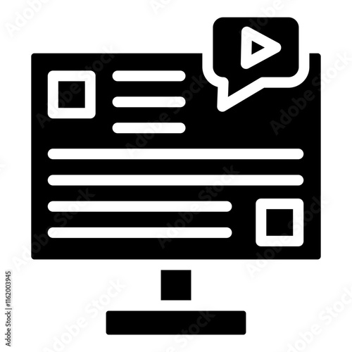 Content Production Glyph Icon