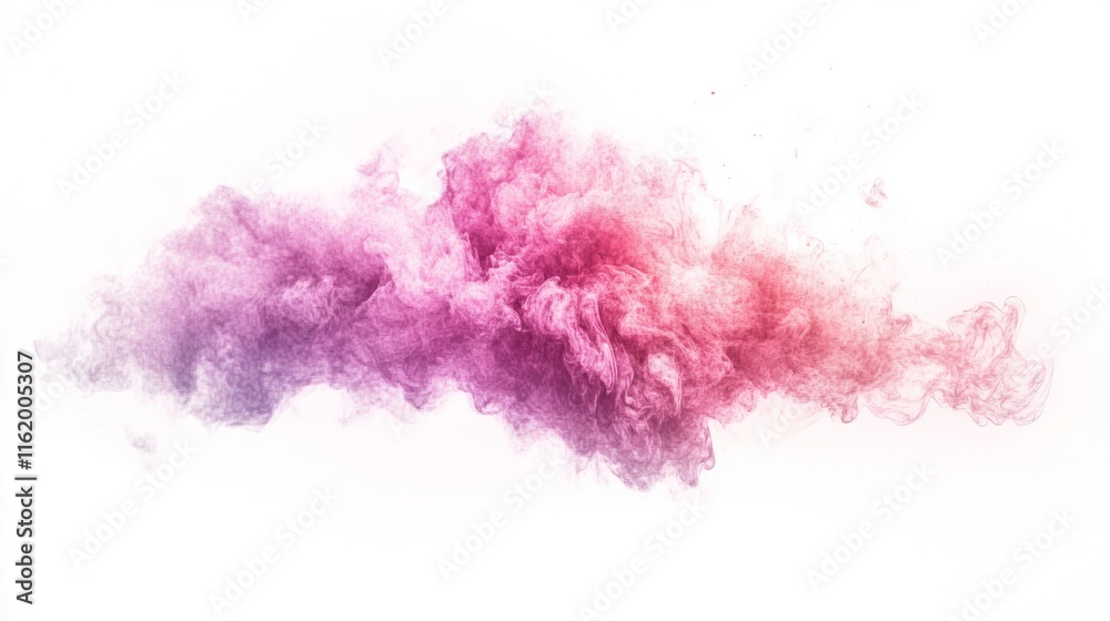 Fototapeta premium Abstract Pink and Purple Smoke Cloud Burst